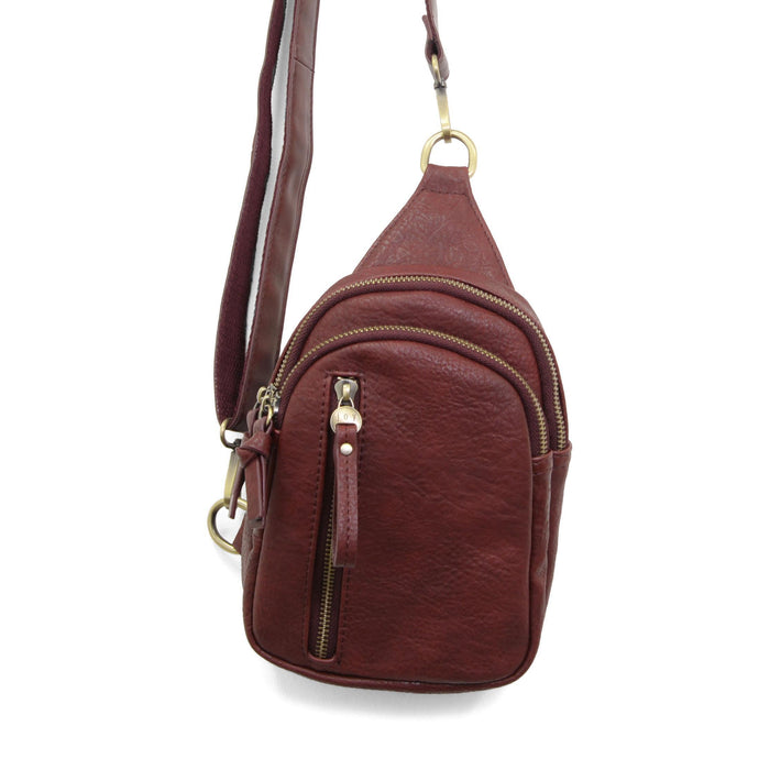 Skyler sling bag in dark cherry