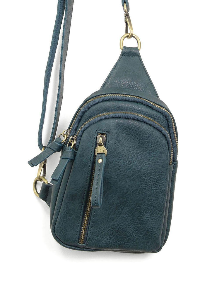 Skyler sling bag in dark teal